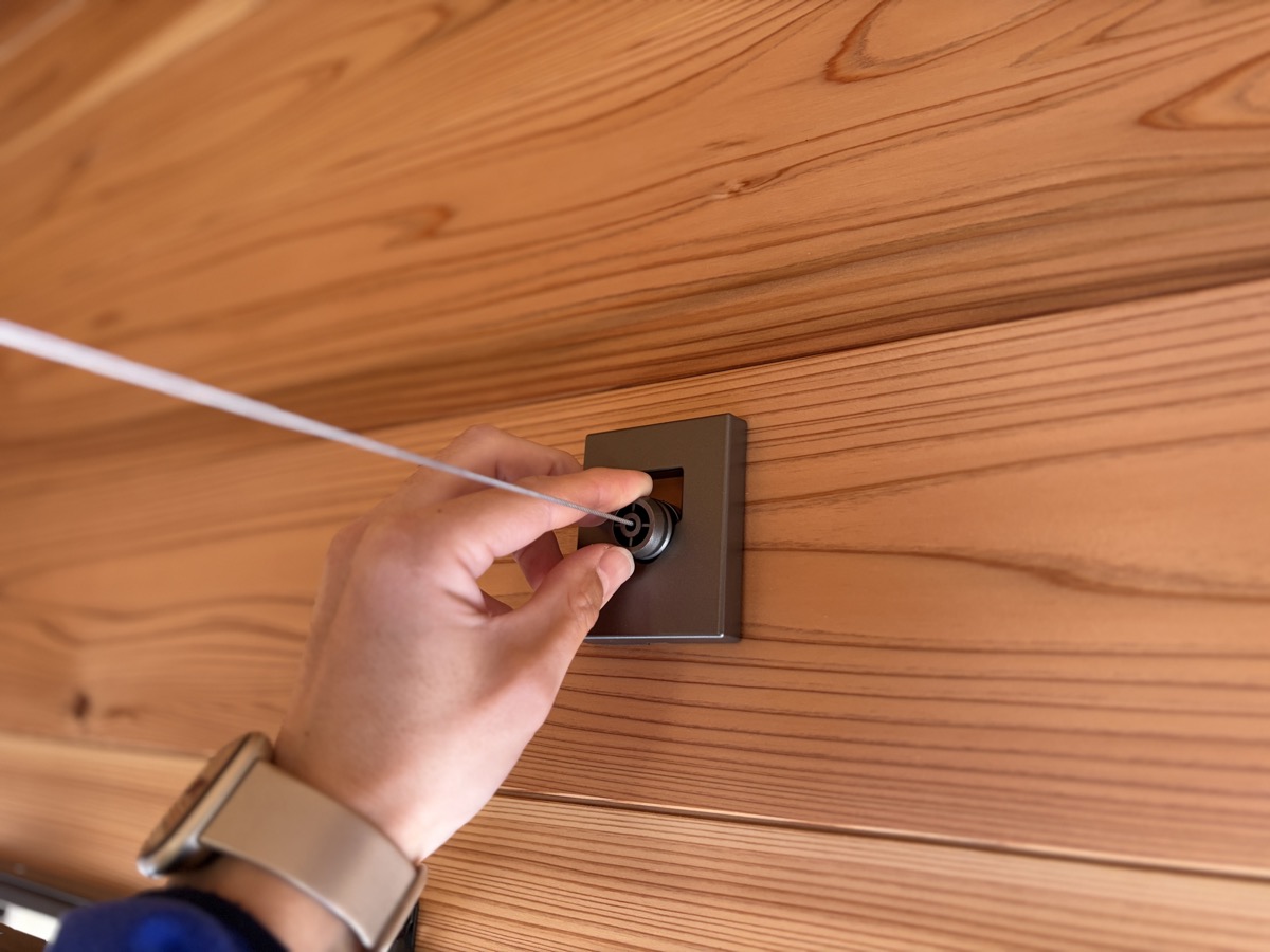 ワイヤー室内物干しを使用する