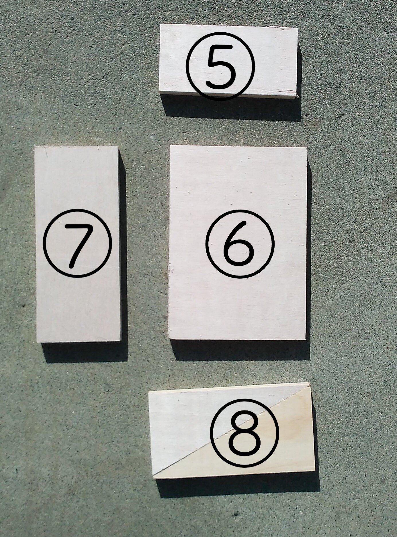 引き出し用ベニヤ板の組み合わせ