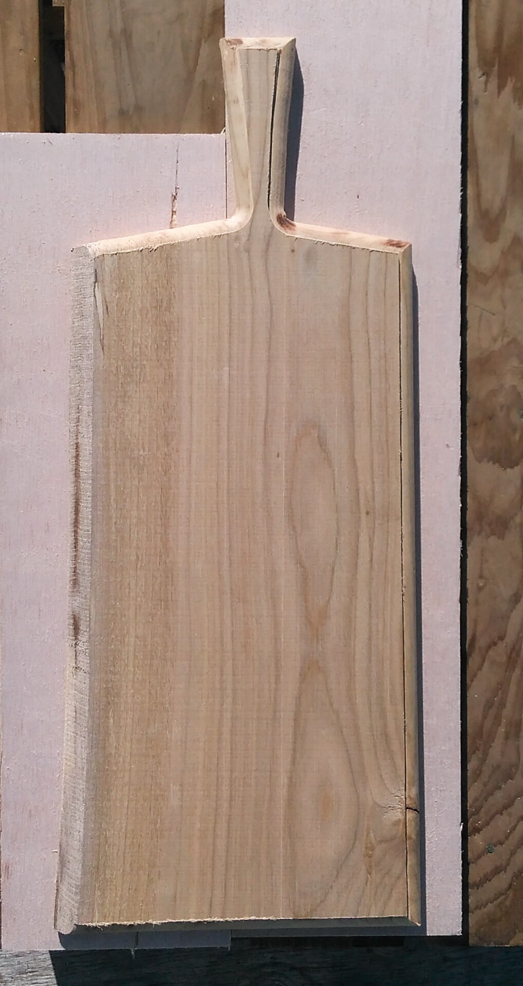 トリマーで面取り完了