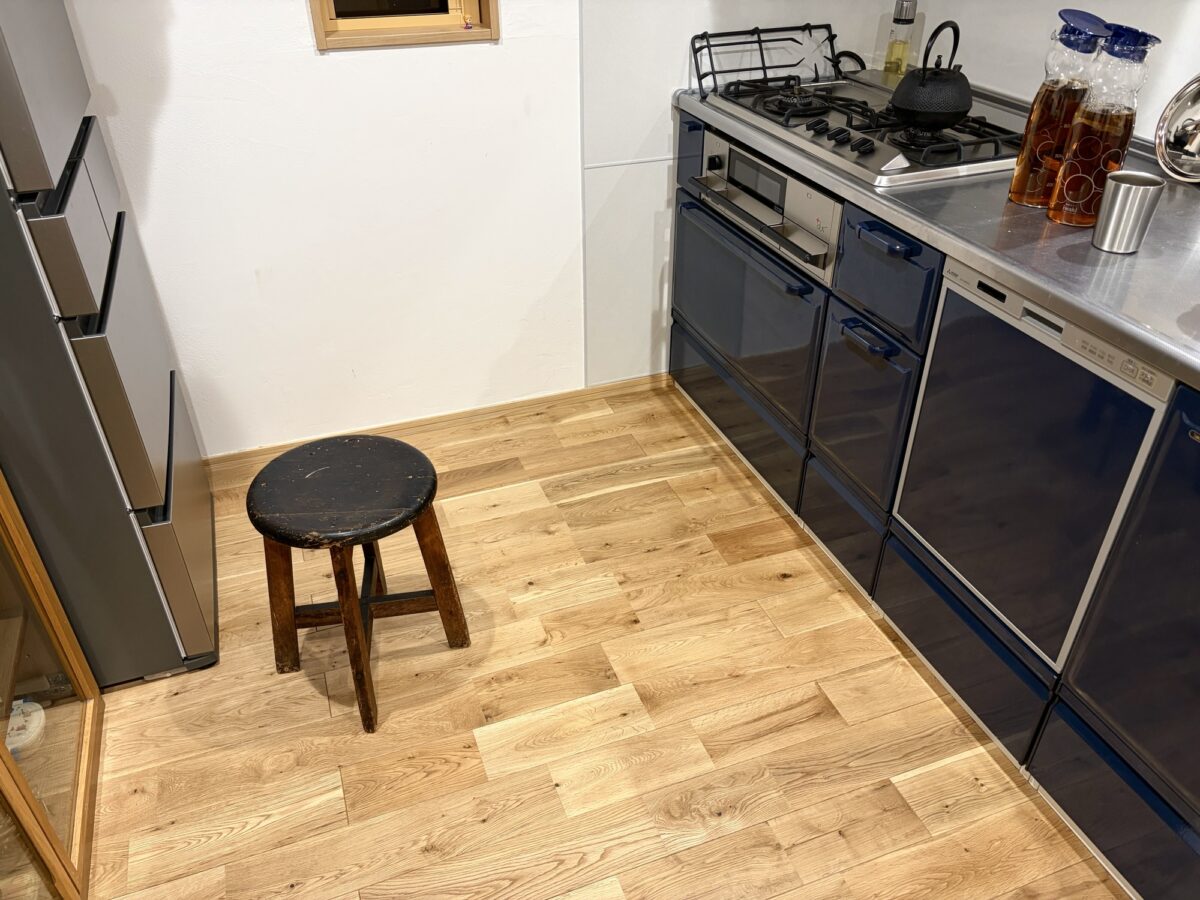 リノベーションしたキッチン周りの様子