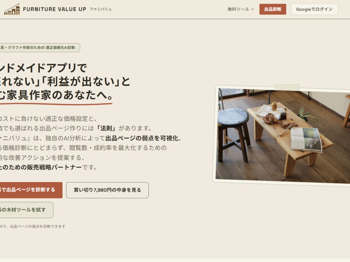 ファニバリュはハンドメイド作家の売れるチカラを高めるサービス
